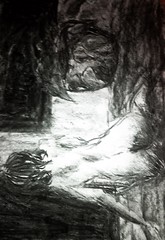 nude model charcoal