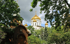 Russian Federation, Holy Moscow. Wooden Church-chapel of the Theotokos icon 