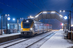 De eerste sneeuw van het jaar in Putten