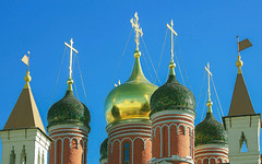 Russian Federation, Architecture of Holy Moscow, Znamensky Cathedral of the Znamensky Monastery - Cathedral of the Mother of God of the Sign, Zaryadye, Varvarka street, Kitai-Gorod, Tverskoy district. Православнаѧ Црковь.