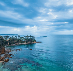 Cloudy Sunrise Seascape at Denhams Beach