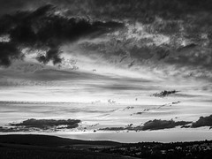 Evening landscape with clouds