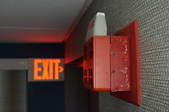 Faraday 5505 fire alarm horn/strobe at Hampton Inn Egg Harbor [04]