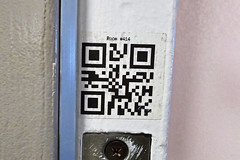 QR code on room 414