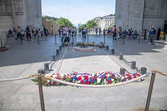 At The Arc de Triomphe de l'Étoile