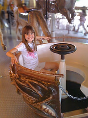 Gabi at Zoo on Merry-Go-Round