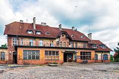 Der Bahnhof von Węgorzewo (Angerburg)