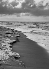 Jagged shoreline