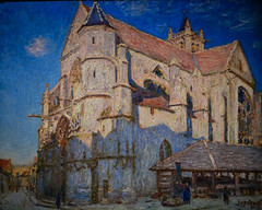 Alfred Sisley - L'Eglise de Moret temps de gelie 1893 at Musée des Beaux-Arts - Rouen France