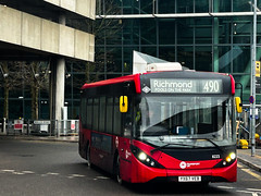 Transport UK London Bus | 8223 YX67VEB | Route 490 | Heathrow Terminal 5