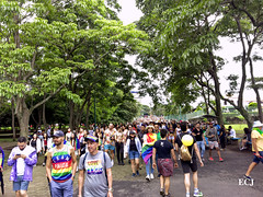 The route passing by the La Sabana Metropolitan Park. San José, Costa Rica Gay Pride 2022, the first (and very expected one) after the pandemic