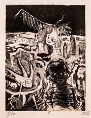 Otto Dix, War Portfolio, No. 22 Nocturnal Encounter with a Lunatic, Etching, aquatint and drypoint, 12/31/24 #artsmia