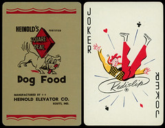 Heinhold's Square Deal Dog Food Playing Card - Kouts, Indiana