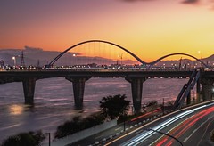 Sunset moment at Crescent bridge, New Taipei City ✨explore✨Jan 15,2025