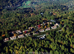 Fleetwood Plaza in the Town of Laurel Park in Henderson County North Carolina Aerial View