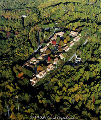 Fleetwood Plaza in the Town of Laurel Park in Henderson County North Carolina Aerial View