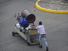 Roadside seller arrives