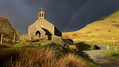 buttermere church before the storm