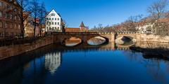 Nürnberg Maxbrücke über die Pegnitz