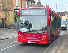 First Essex . 44175 YX11AFV . Dunmow Road , Bishops Stortford , Hertfordshire . Monday morning 20th-January-2025 .