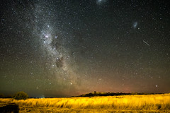 In the dark of the night the Milky Way Galaxy lights up the sky