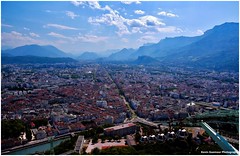 Grenoble du belvédère de la Bastille