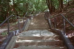 New stairs to Žirmūnai Bridge