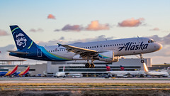 Pandemic-Era Alaska Air Landing at LAX