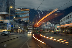 Innsbruck light tracks