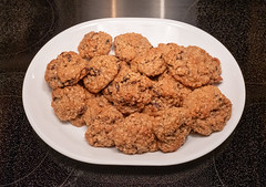 Oatmeal cookies - getting ready for Robbie Burns Day, January 25.