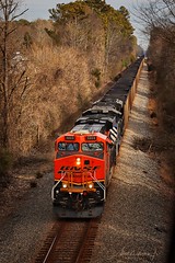 Loads of black diamonds head south through Shannon on the Atlanta North on NS 732.