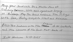 Miscellaneous Writings - The Prayer of the Sandwich Maker