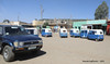 Blue van & Tuk-Tuks - Aksum Tigray Ethiopia
