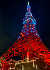 Tokyo Tower at Night: A Symphony of Lights