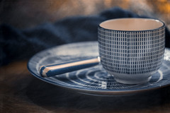 Blue tableware