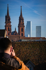 Photographing rooftops cityscape
