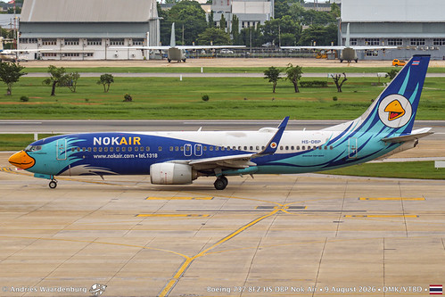 Boeing 737-8FZ HS-DBP Nok Air