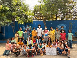 Team Blue Pen Celebrated Mahatma Gandhi Jayanti with slum kids of Okhla phase-1, on 2nd Oct,26