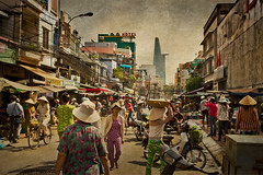Saigon. Rue de marché