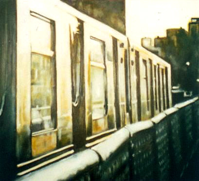 nyc Rail  * oil on canvas *  120 x 100 cm * 2002